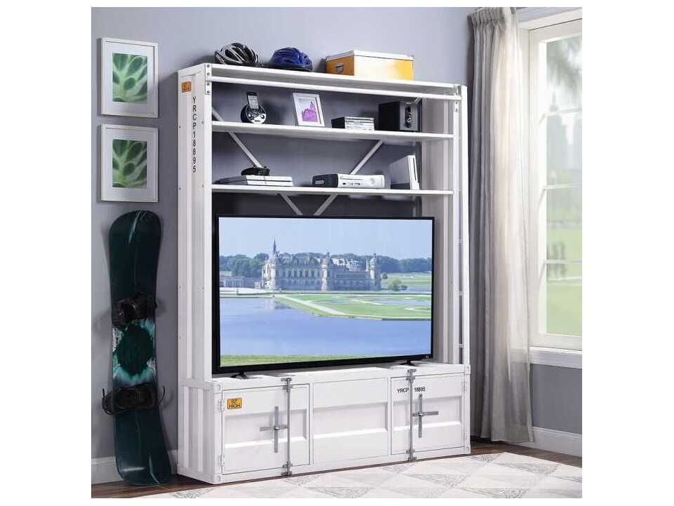 Acme Furniture Cargo White Bookcase