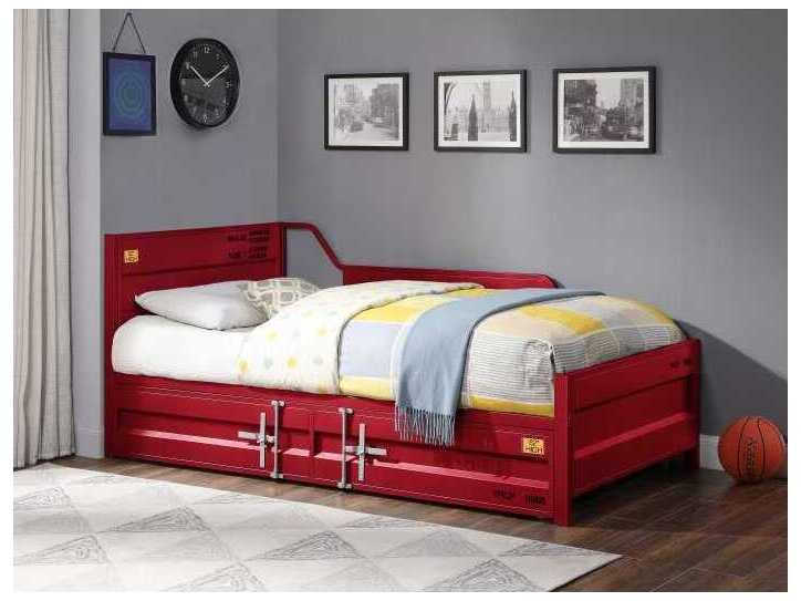 Acme Furniture Cargo Red Twin Daybed Bed