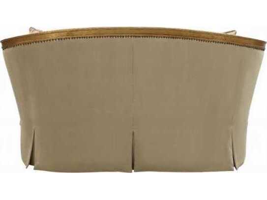 Acme Furniture Daesha Tan Flannel Antique Gold Beige Upholstered Loveseat