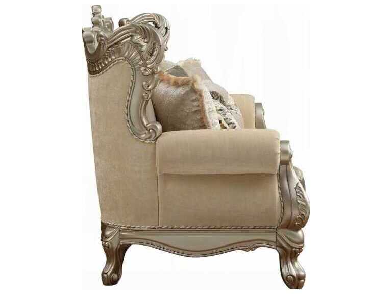 Acme Furniture Ranita Fabric Champagne Upholstered Sofa