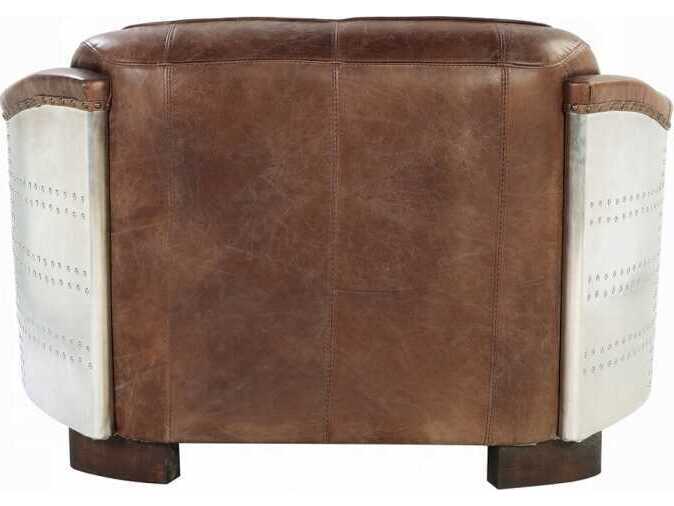 Acme Furniture Brancaster Retro Brown Leather Loveseat