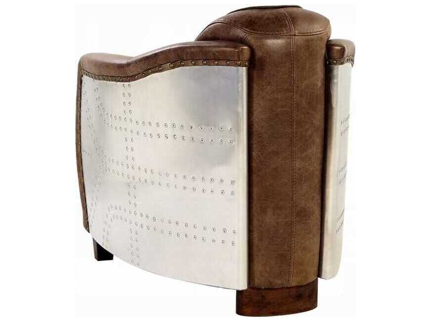 Acme Furniture Brancaster Brown Leather Accent Chair