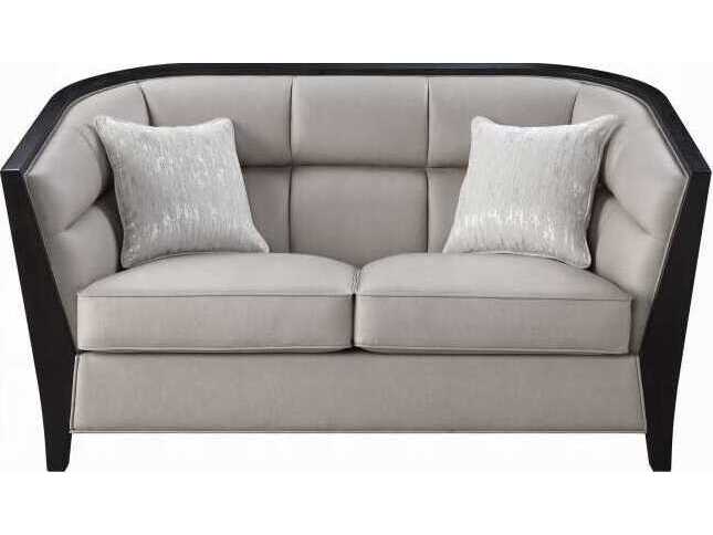 Acme Furniture Beige Fabric Upholstered Loveseat