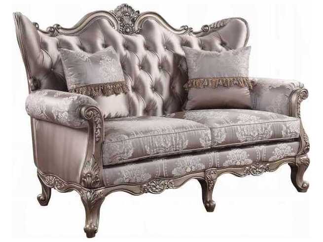 Acme Furniture Jayceon Fabric Champagne Upholstered Loveseat