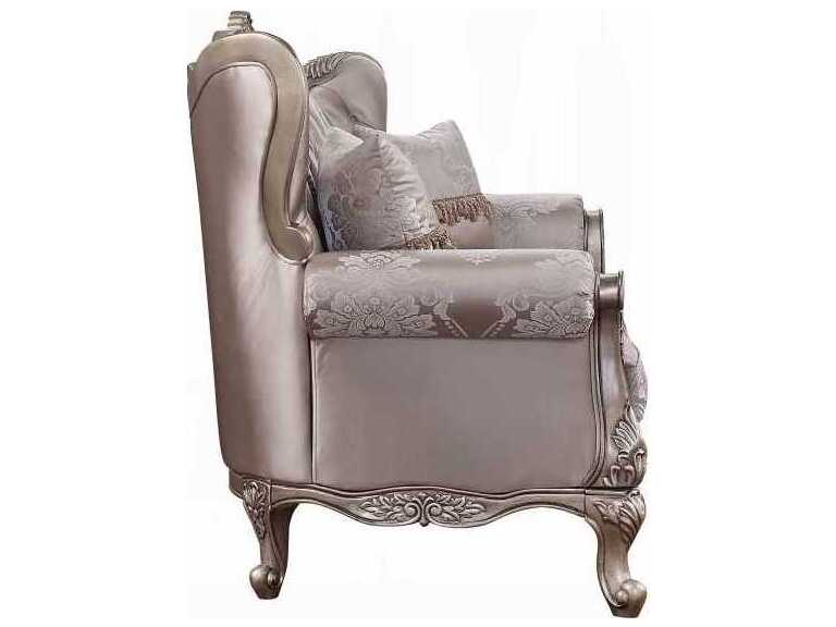 Acme Furniture Jayceon Fabric Champagne Upholstered Loveseat