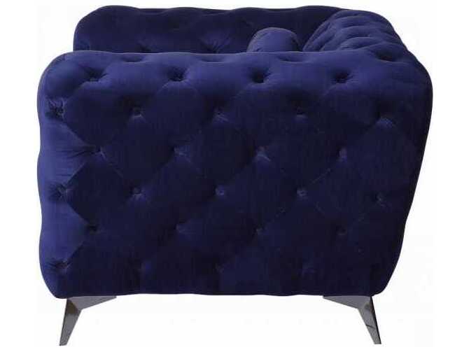 Acme Furniture Atronia Blue Velvet Upholstered Sofa