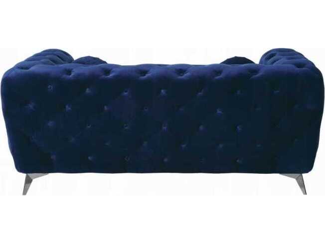 Acme Furniture Atronia Blue Velvet Upholstered Loveseat