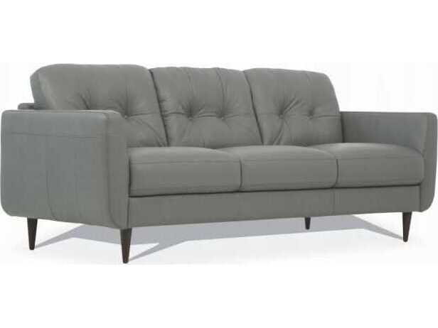 Acme Furniture Radwan Pesto Green Leather Sofa