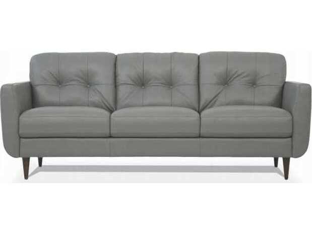 Acme Furniture Radwan Pesto Green Leather Sofa