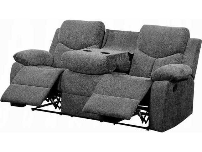 Acme Furniture Kalen Gray Chenille Upholstered Sofa