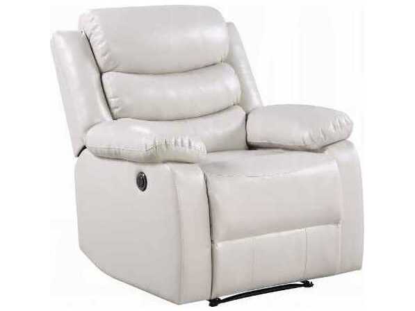 Acme Furniture Eilbra Beige Synthetic Leather Faux Recliner