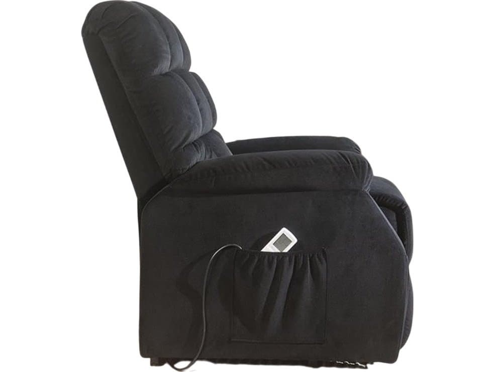 Acme Furniture Ipompea Black Velvet Upholstered Recliner