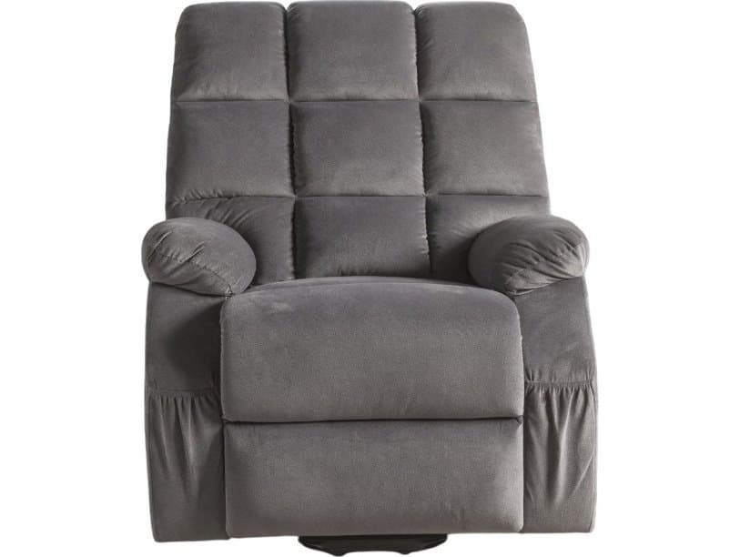 Acme Furniture Ipompea Gray Velvet Upholstered Recliner