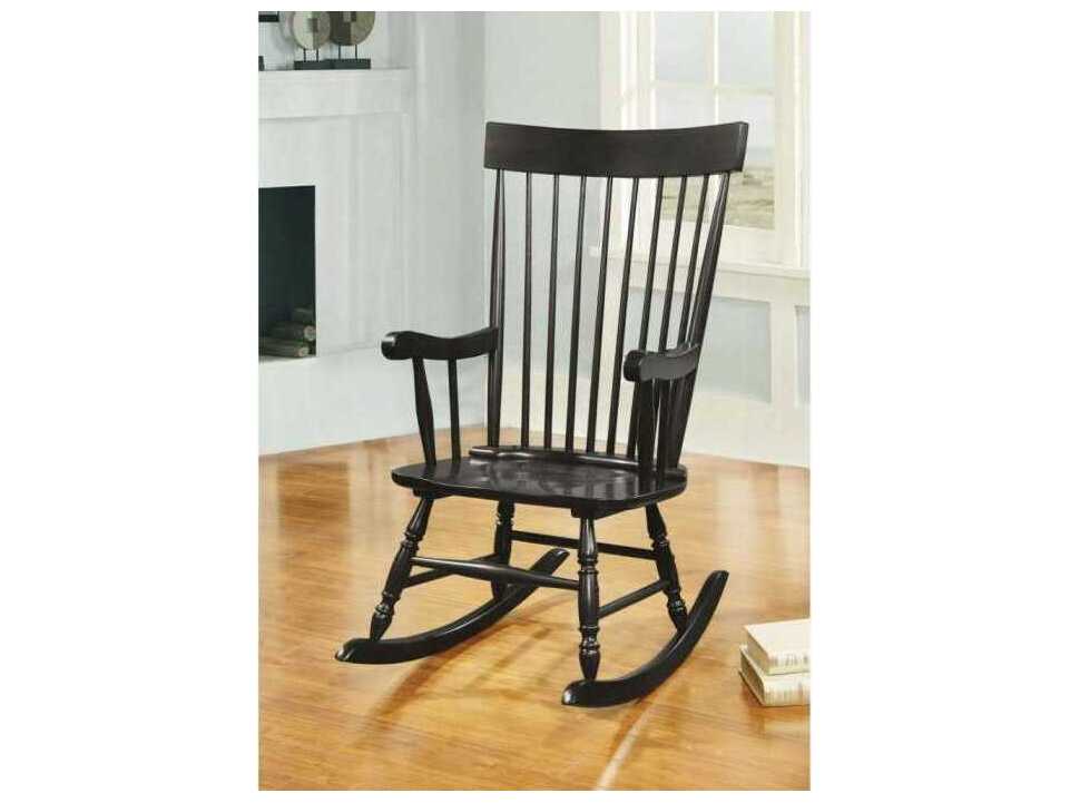 Acme Furniture Rocker Black Rocking Chair