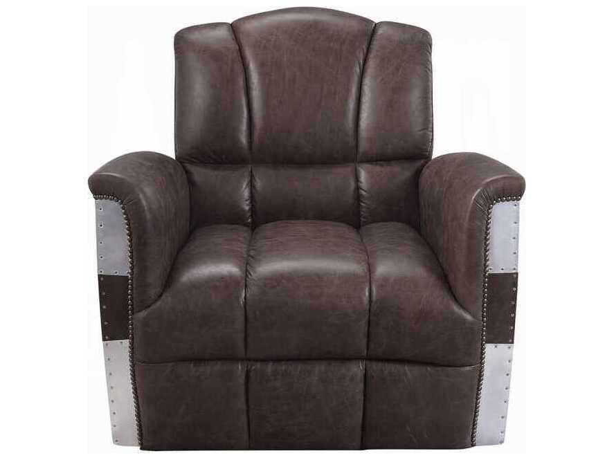 Acme Furniture Brancaster Brown Leather Accent Chair
