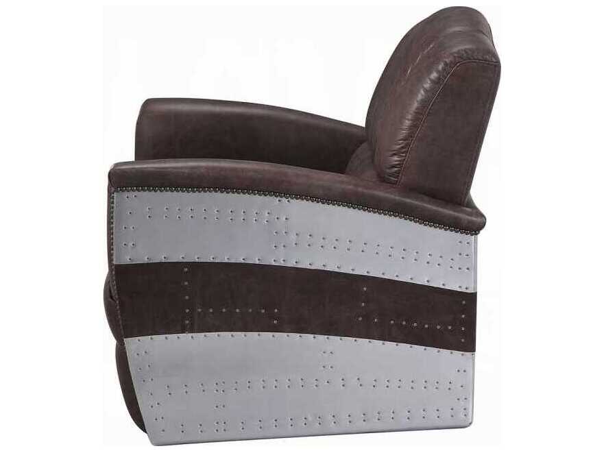 Acme Furniture Brancaster Brown Leather Accent Chair