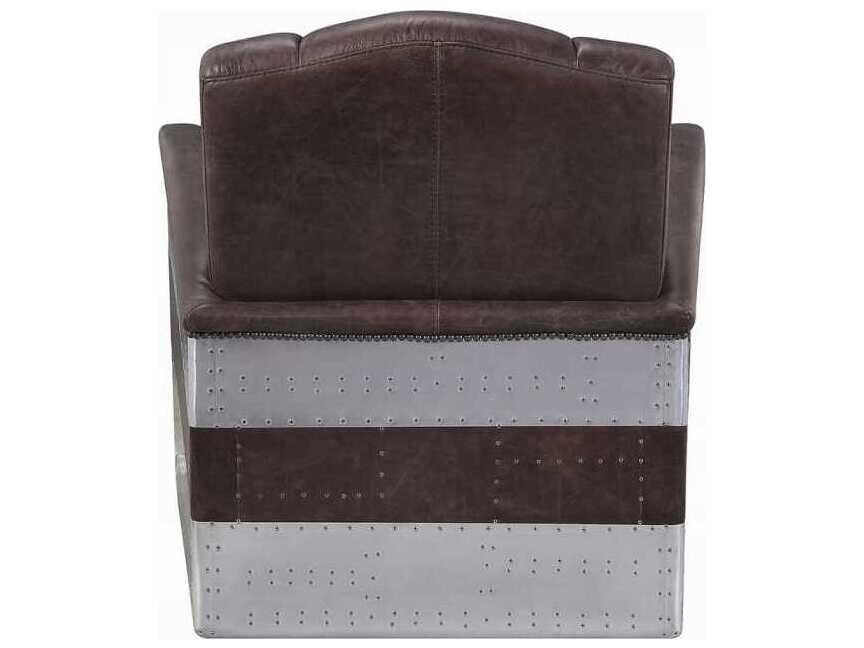 Acme Furniture Brancaster Brown Leather Accent Chair