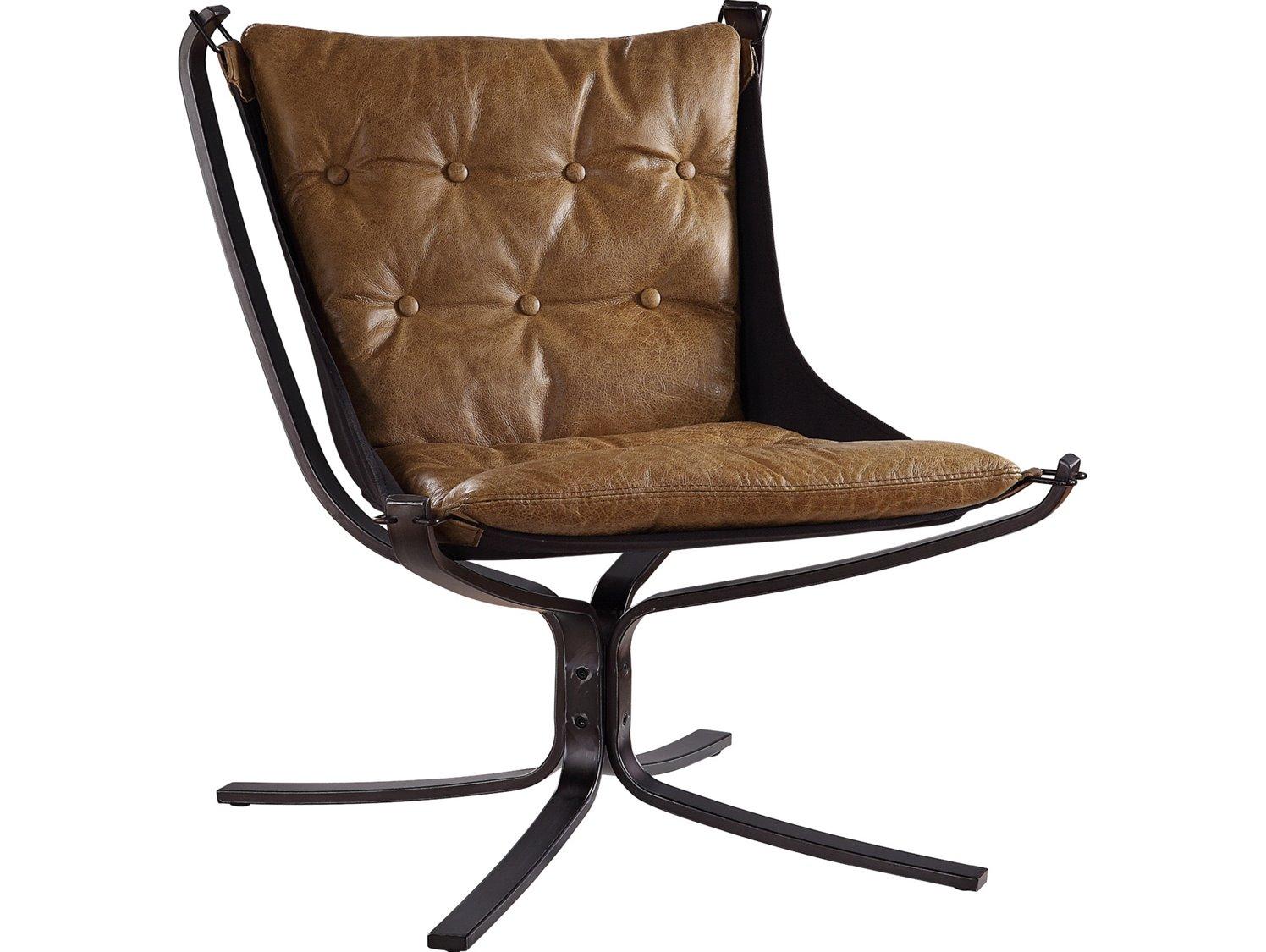 Acme Furniture Carney Brown Leather Accent Chair
