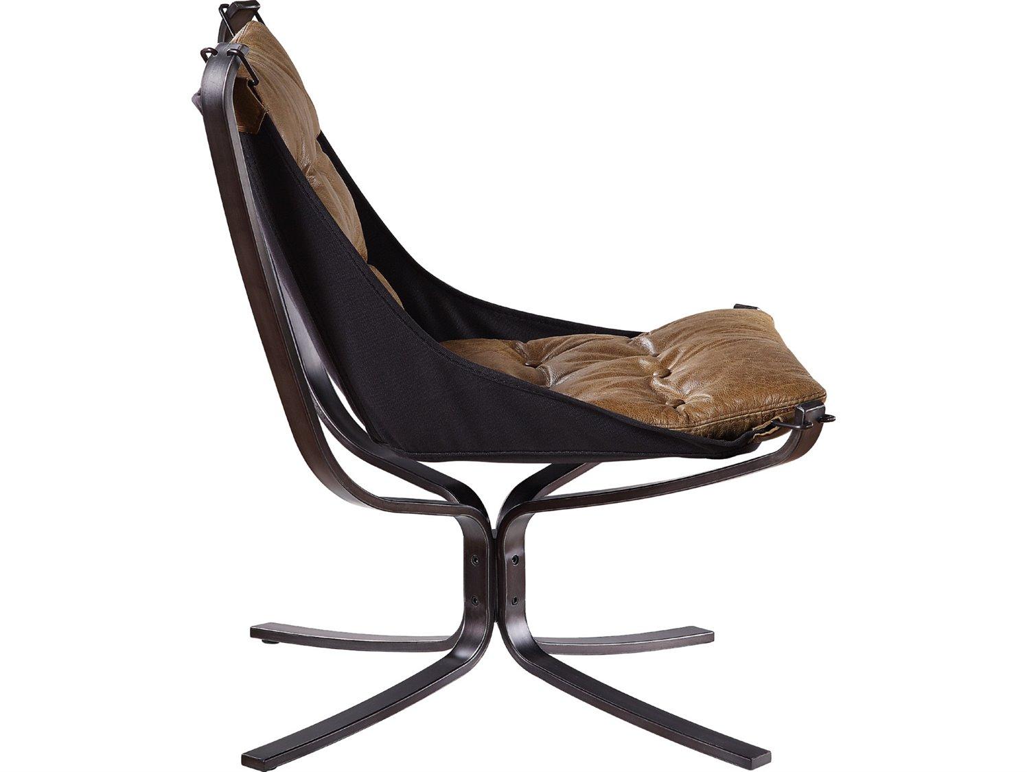 Acme Furniture Carney Brown Leather Accent Chair