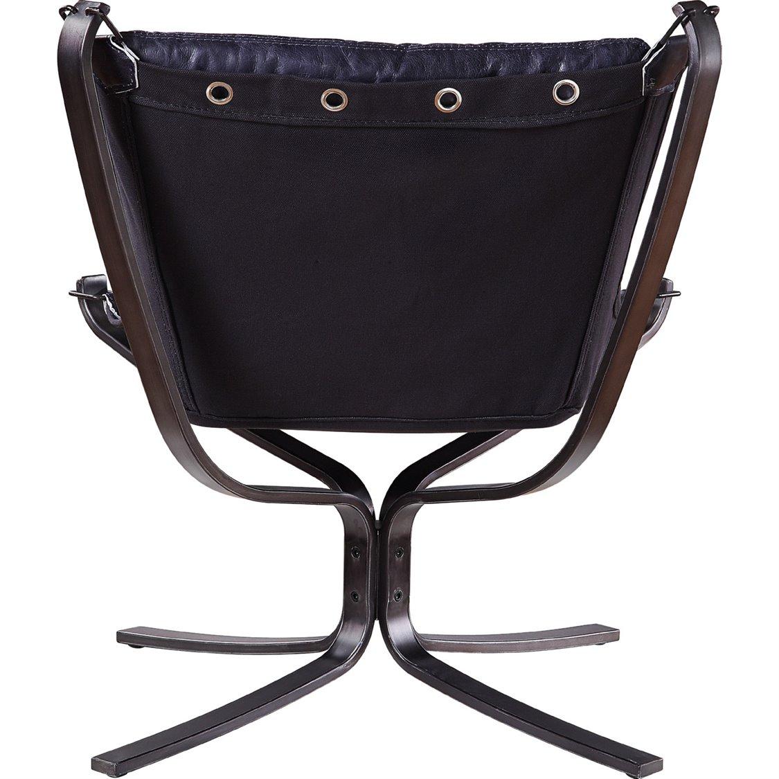 Acme Furniture Carney Blue Leather Accent Chair