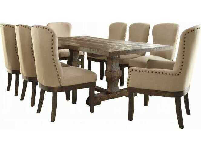 Acme Furniture Landon Rectangular Wood Salvage Brown Dining Table