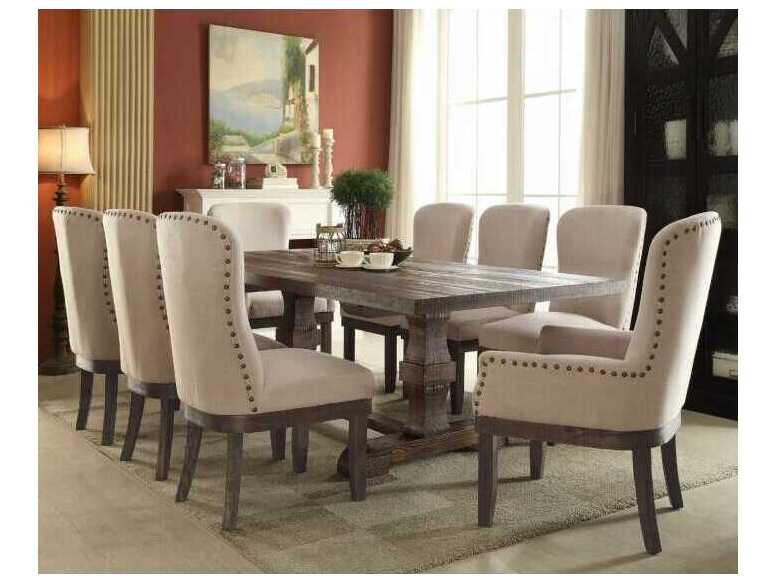 Acme Furniture Landon Rectangular Wood Salvage Brown Dining Table