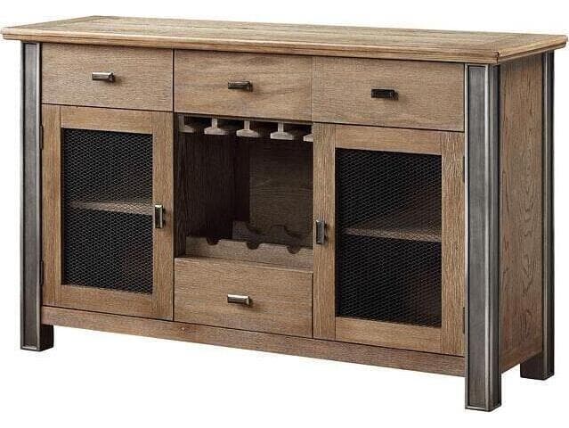 Acme Furniture Nathaniel 56" Oak Wood Maple Sideboard