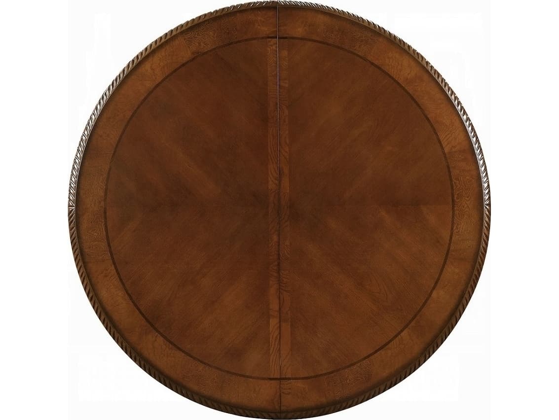 Acme Furniture Chateau De Ville Round Wood Cherry Dining Table