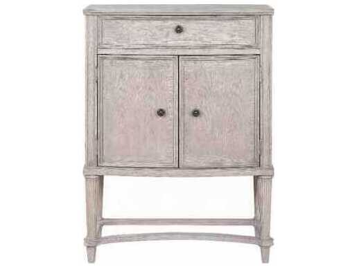 Acme Furniture Wynsor Oak Wood Antique Champagne Bar Cabinet