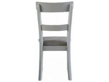 Acme Furniture House Marchese Rubberwood Gray Upholstered Armless Dining Chair Set of 2