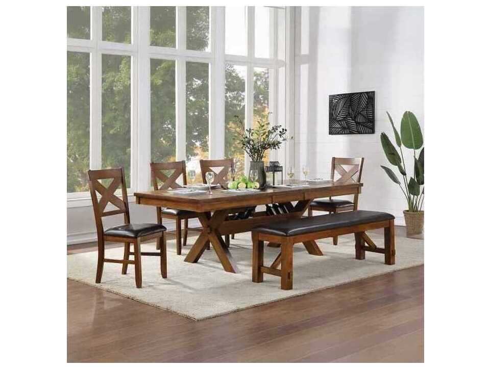 Acme Furniture Apollo Rectangular Wood Walnut Dining Table