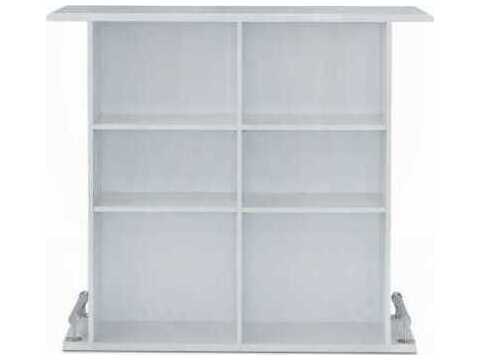 Acme Furniture White High Gloss Rectangular Wood Bar Table