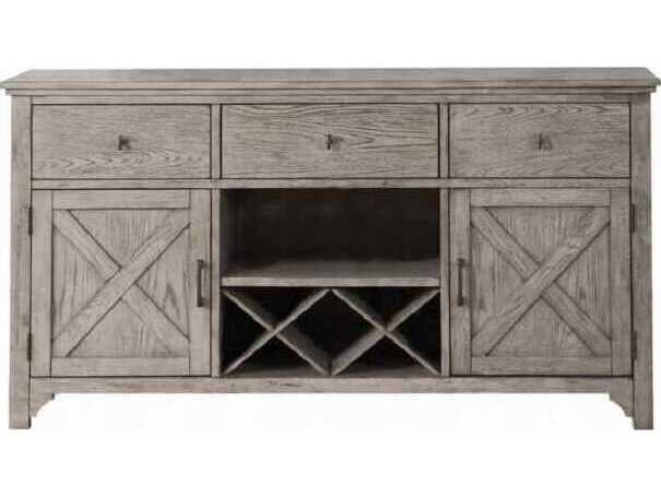 Acme Furniture Rocky 66" Oak Wood Gray Sideboard