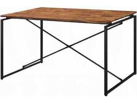 Acme Furniture Jurgen Rectangular Wood Oak Black Dining Table