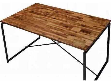 Acme Furniture Jurgen Rectangular Wood Oak Black Dining Table