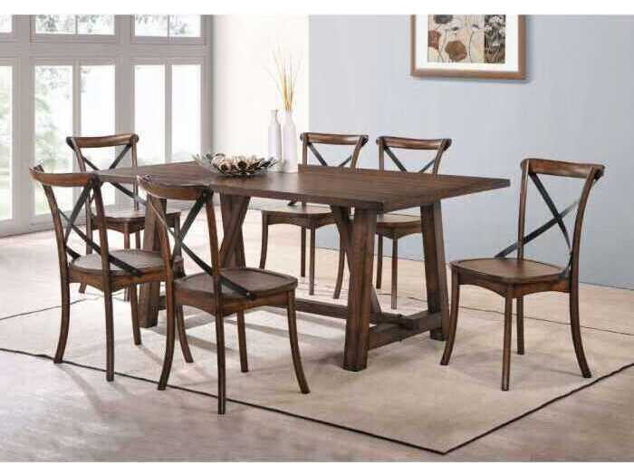 Acme Furniture Kaelyn Rectangular Wood Dark Oak Dining Table