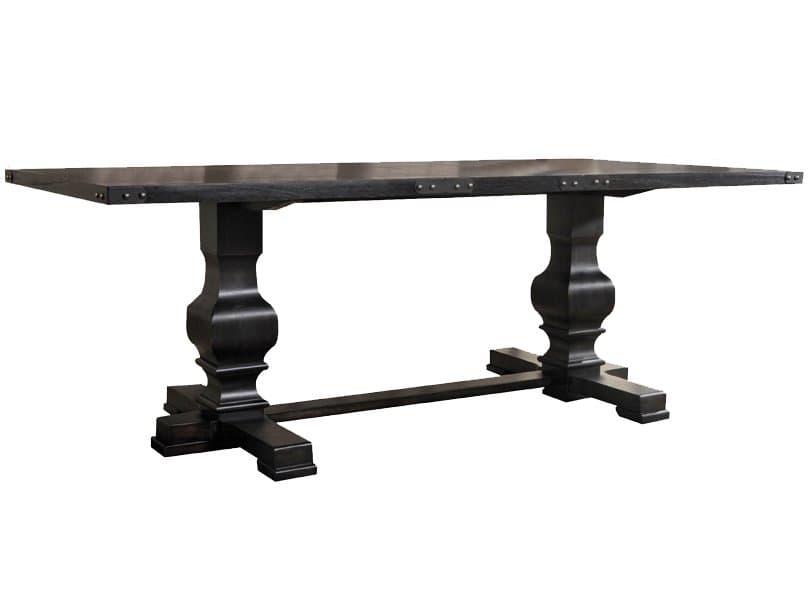 Acme Furniture Morland Rectangular Wood Vintage Black Dining Table