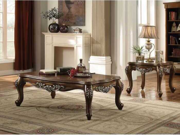 Acme Furniture Latisha Rectangular Wood Antique Oak Coffee Table