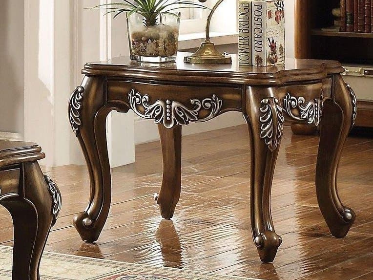 Acme Furniture Latisha Square Wood Antique Oak End Table