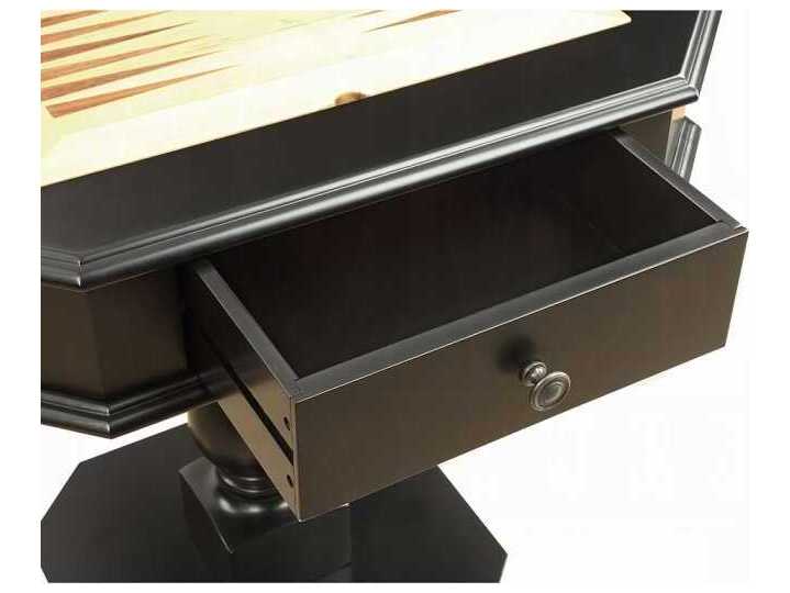 Acme Furniture Bishop Solid Wood Black Game Table