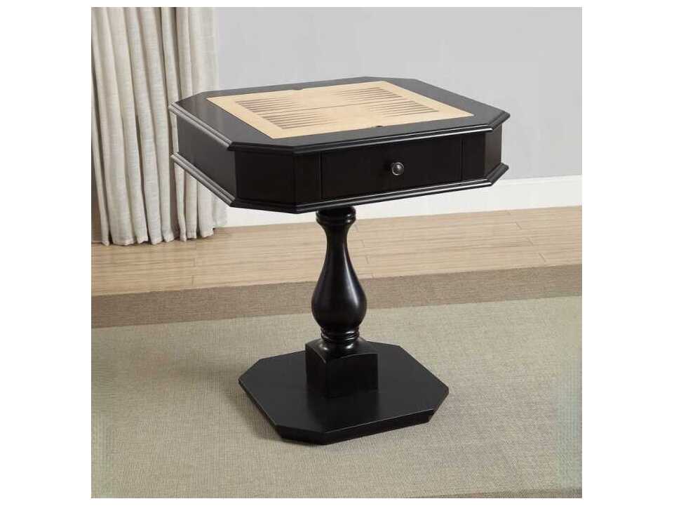 Acme Furniture Bishop Solid Wood Black Game Table