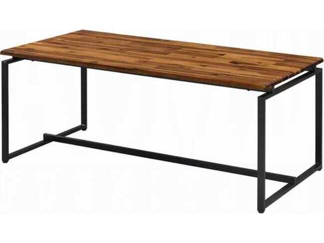 Acme Furniture Jurgen Rectangular Wood Oak Black End Table