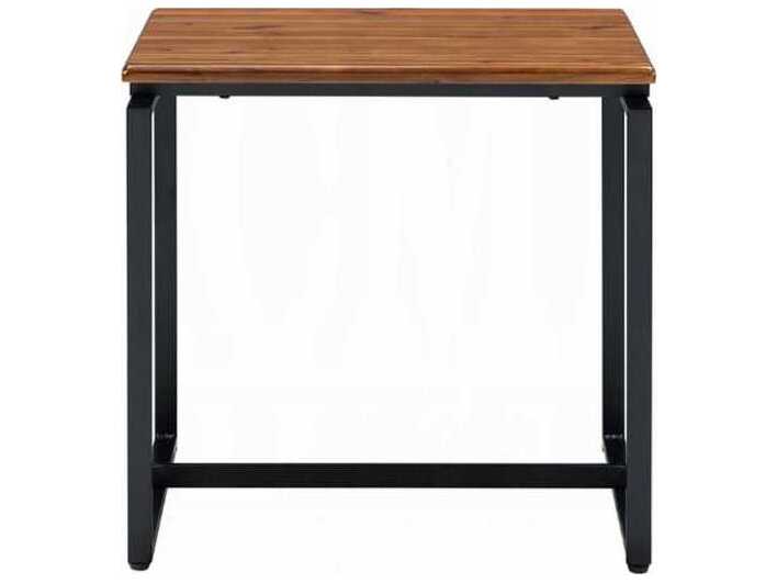 Acme Furniture Jurgen Rectangular Wood Oak Black End Table