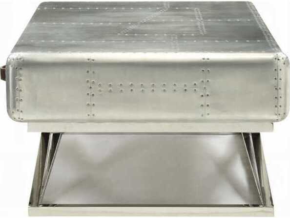 Acme Furniture Brancaster Rectangular Metal Aluminum Coffee Table