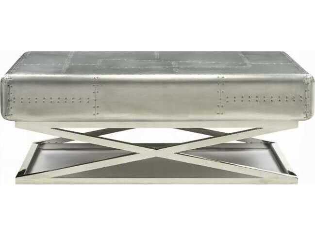 Acme Furniture Brancaster Rectangular Metal Aluminum Coffee Table