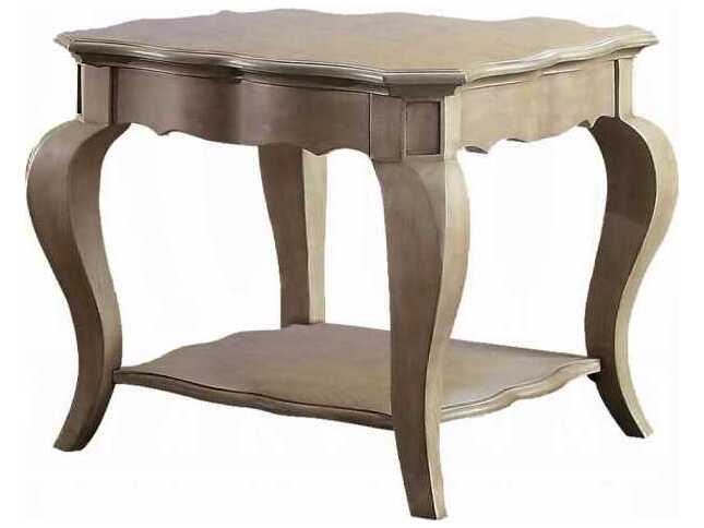 Acme Furniture Chelmsford Wood Antique Taupe End Table