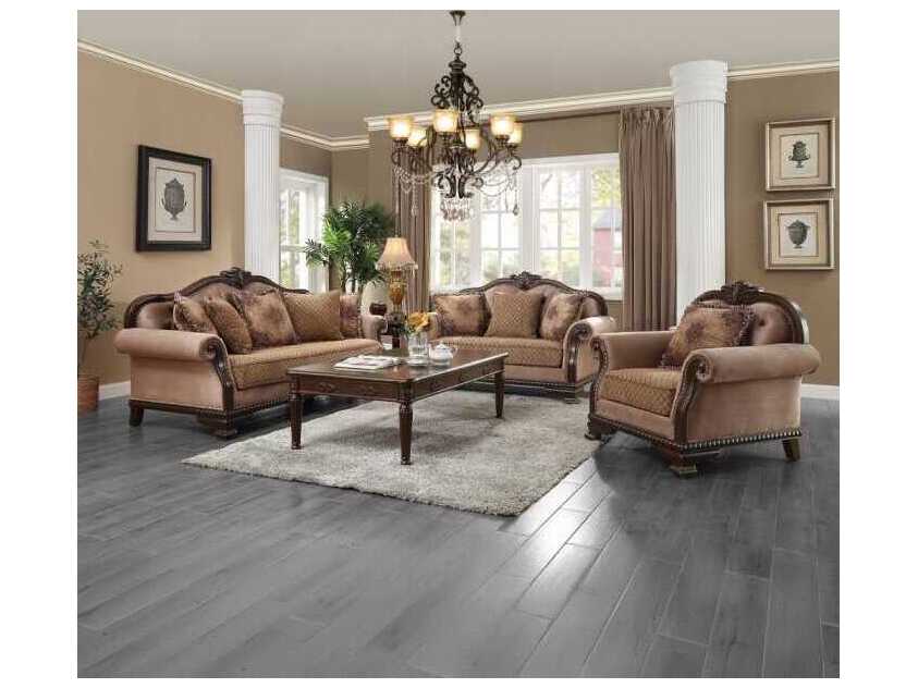 Acme Furniture Chateau De Ville Rectangular Wood Espresso Coffee Table