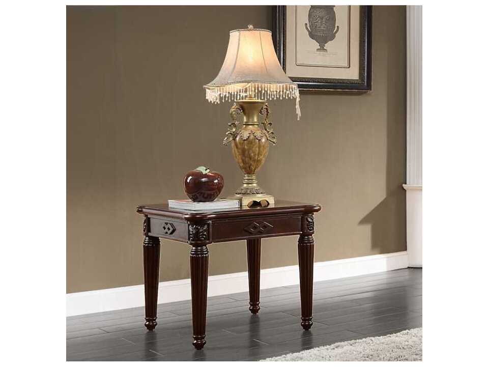 Acme Furniture Chateau De Ville Square Wood Espresso End Table