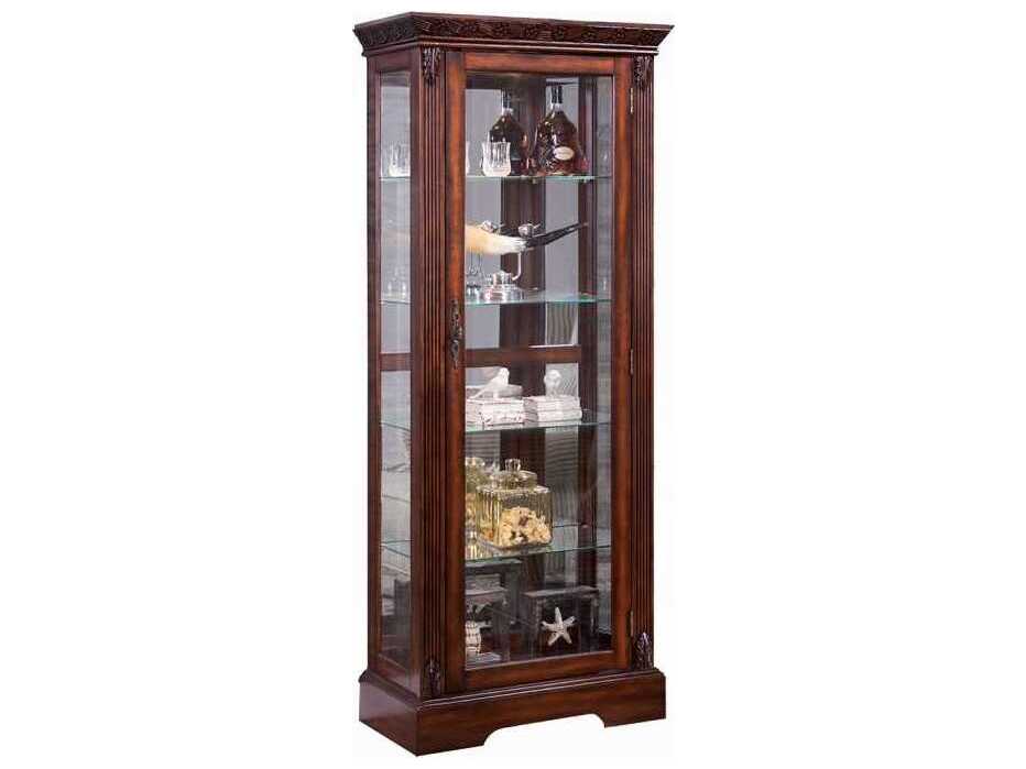Acme Furniture Birch Wood Cherry Display Cabinet