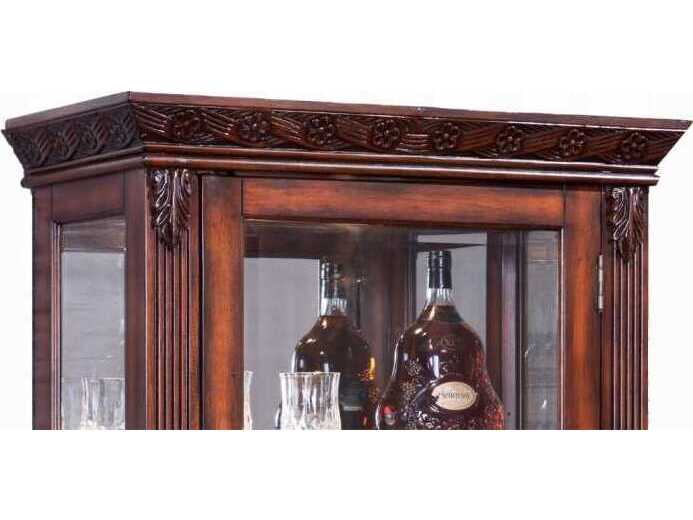 Acme Furniture Birch Wood Cherry Display Cabinet